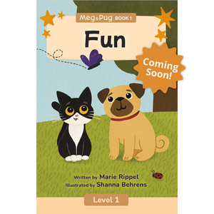 Book cover with a cat and dog illustration and 'Coming Soon!' text