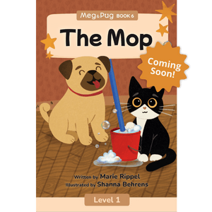 Cover page of "The Mop" in Meg and Pug, Book 6
