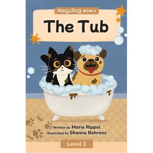 Book cover of 'The Tub' featuring a cat and a dog in a bathtub with bubbles.